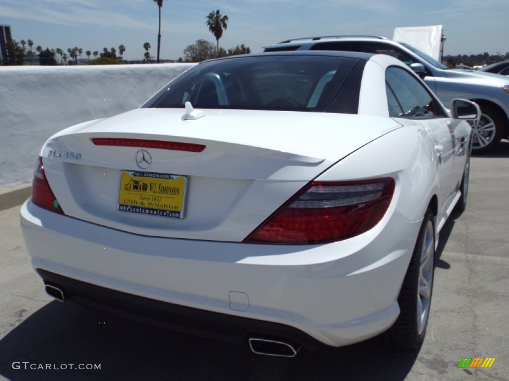 2014 SLK 350 Roadster - Polar White / Black photo #8