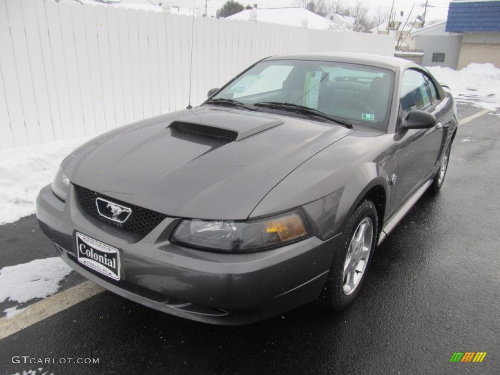 2004 Mustang V6 Coupe - Dark Shadow Grey Metallic / Medium Graphite photo #9