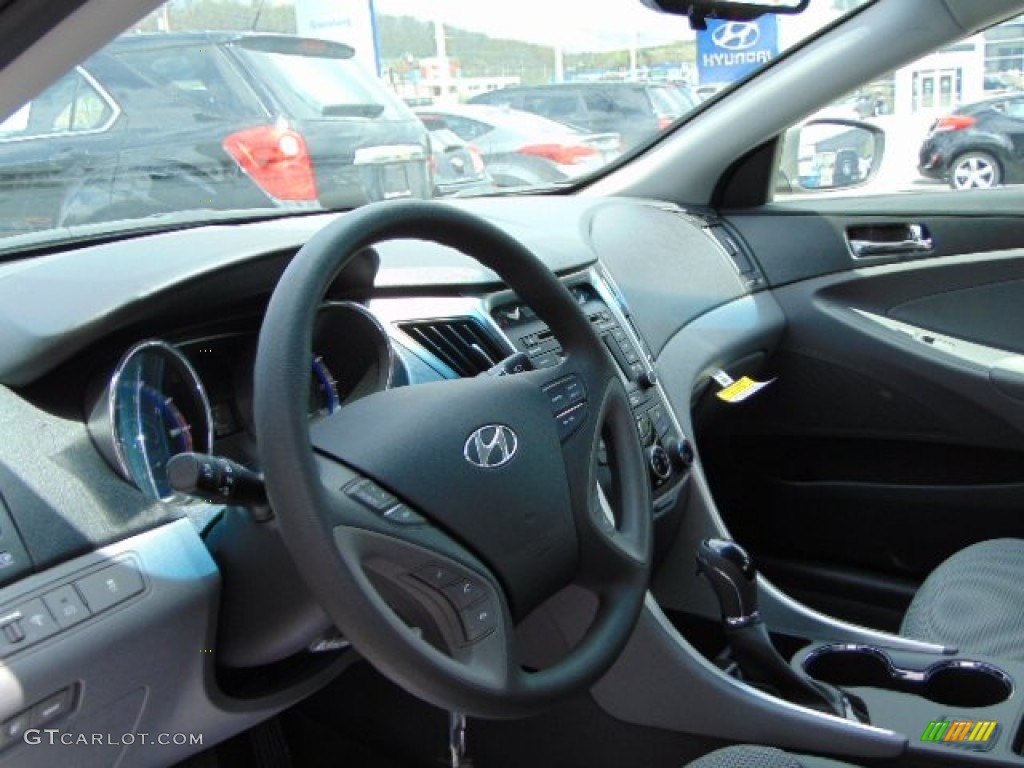 2014 Sonata GLS - Harbor Gray Metallic / Gray photo #8