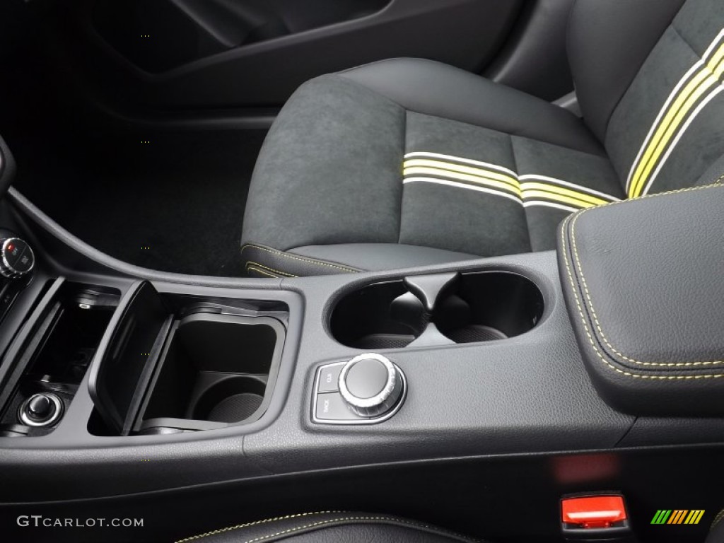 Neon Art Black/DINAMICA w/Yellow Stitching Interior 2014 Mercedes-Benz CLA Edition 1 4Matic Photo #93063946