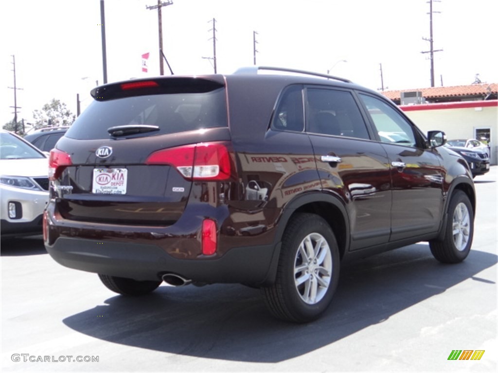 2014 Sorento LX - Remington Red / Beige photo #3