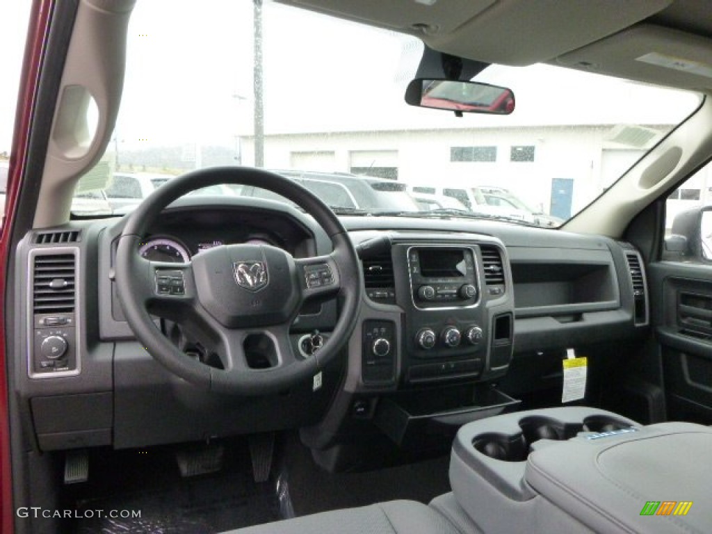 2014 1500 Express Quad Cab 4x4 - Deep Cherry Red Crystal Pearl / Black/Diesel Gray photo #14