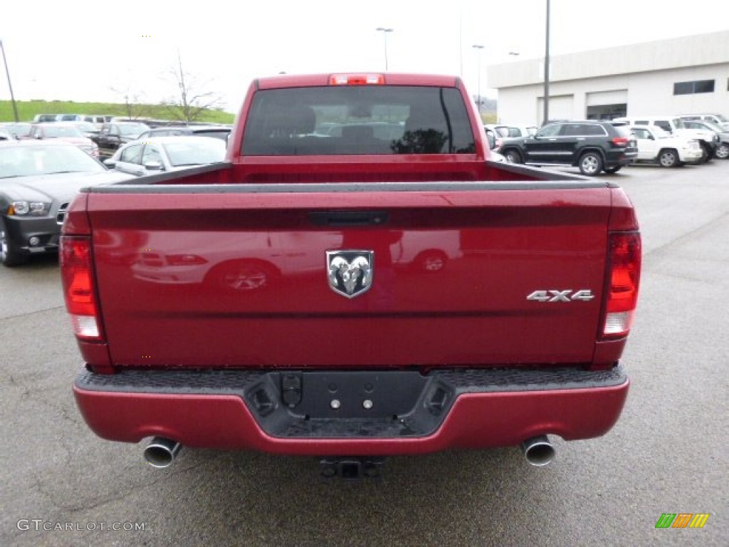 2014 1500 Tradesman Quad Cab 4x4 - Deep Cherry Red Crystal Pearl / Black/Diesel Gray photo #7