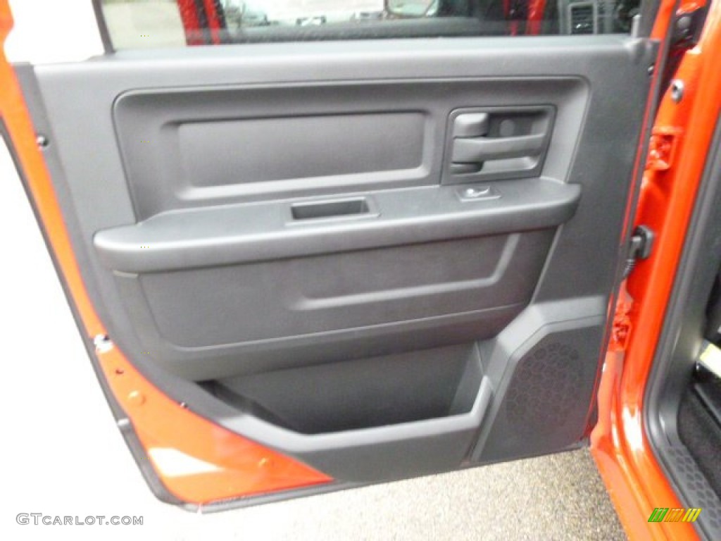 2014 1500 Express Crew Cab 4x4 - Flame Red / Black/Diesel Gray photo #13