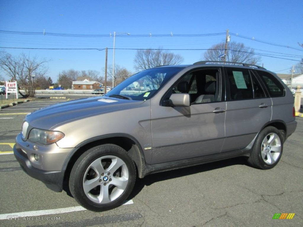 2004 X5 4.4i - Kalahari Beige Metallic / Black photo #1