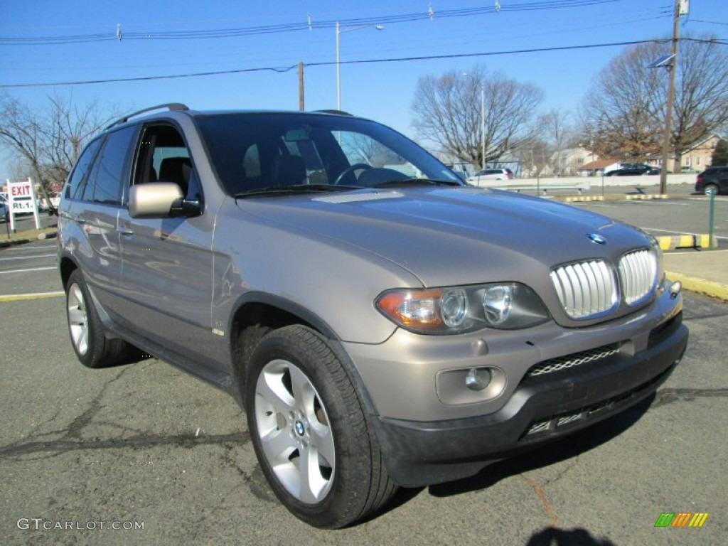 2004 X5 4.4i - Kalahari Beige Metallic / Black photo #11