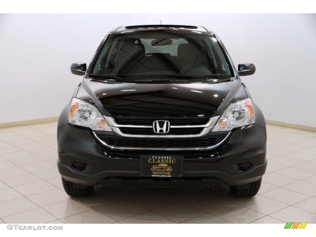 2011 CR-V EX 4WD - Crystal Black Pearl / Black photo #2