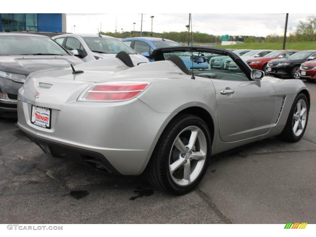 2009 Sky Roadster - Silver Pearl / Black photo #4