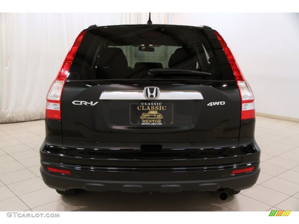 2011 CR-V EX 4WD - Crystal Black Pearl / Black photo #13