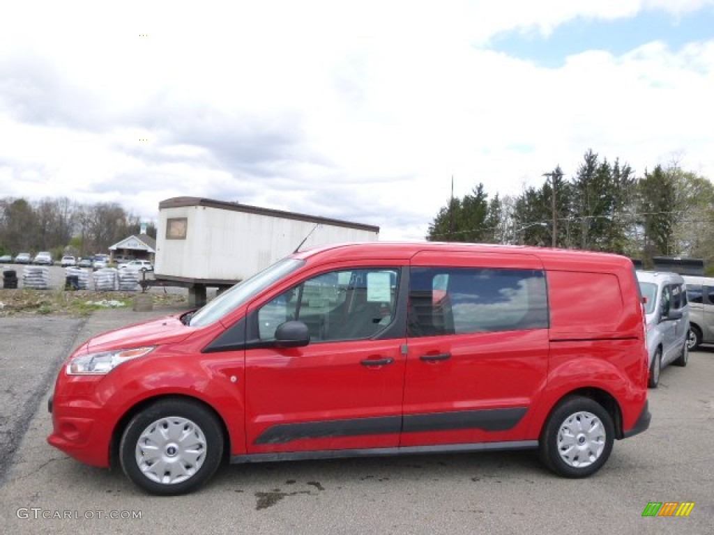 Race Red 2014 Ford Transit Connect XLT Van Exterior Photo #93074698