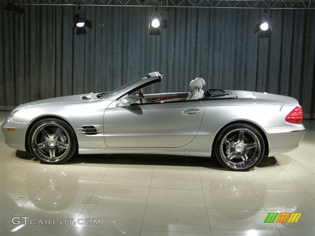 2005 SL 600 Roadster - Brilliant Silver Metallic / Ash photo #15