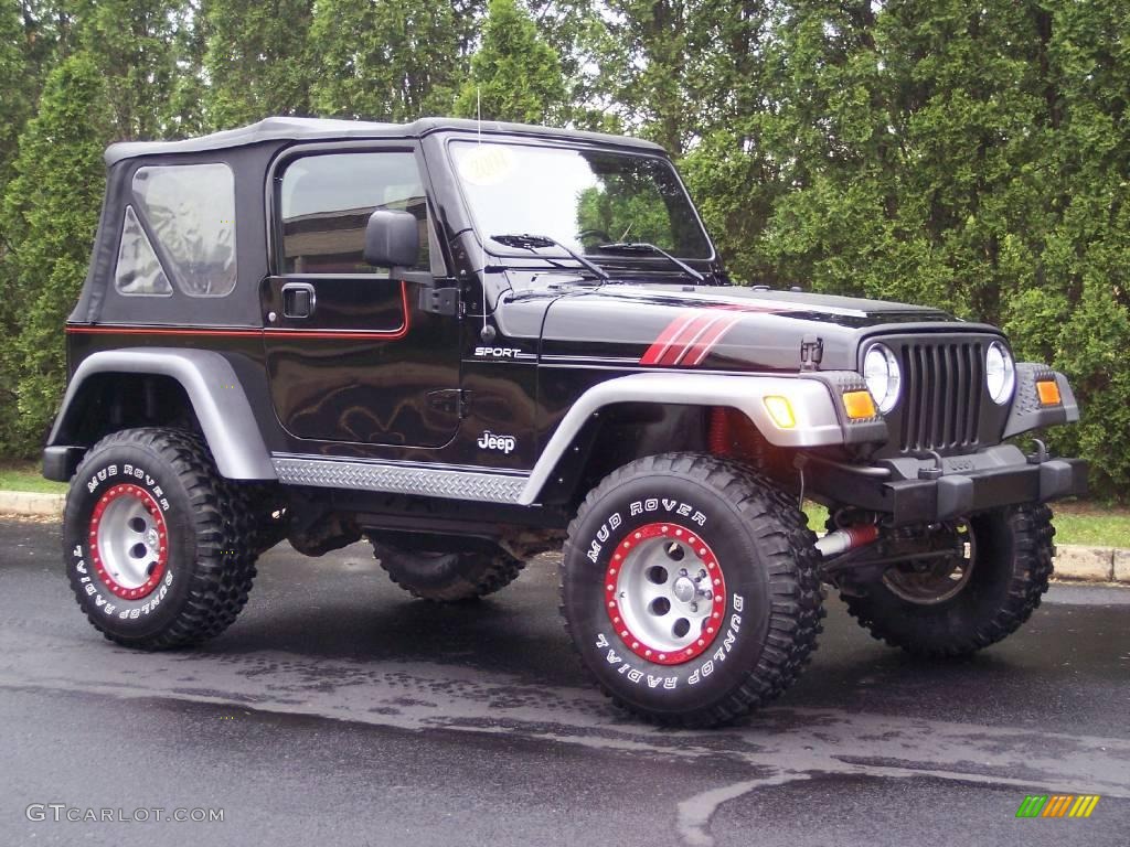 2004 Wrangler Sport 4x4 - Black / Dark Slate Gray photo #2
