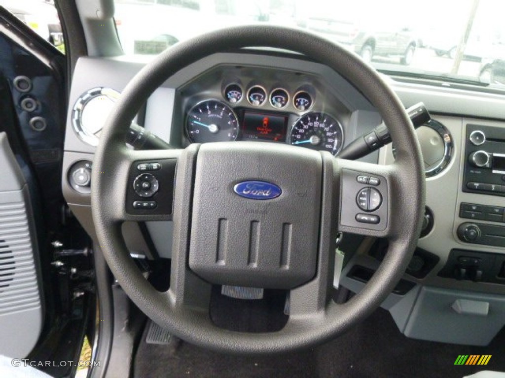 2015 Ford F250 Super Duty XLT Crew Cab 4x4 Steel Steering Wheel Photo #93075424
