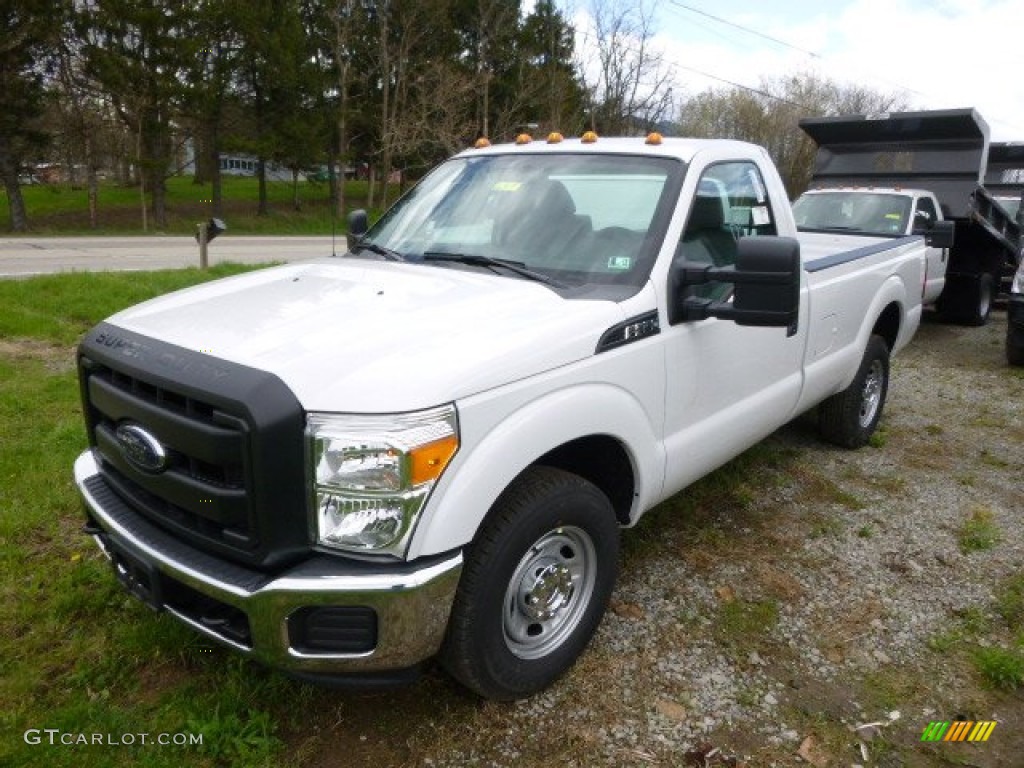 2015 F250 Super Duty XL Regular Cab - Oxford White / Steel photo #4