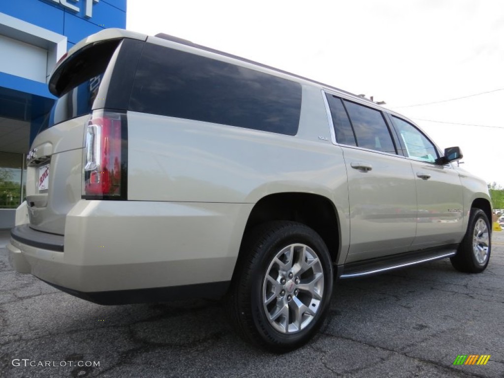 2015 Yukon XL SLE - Champagne Silver Metallic / Jet Black photo #7