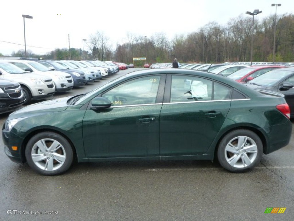 2014 Cruze Diesel - Rainforest Green Metallic / Cocoa/Light Neutral photo #2