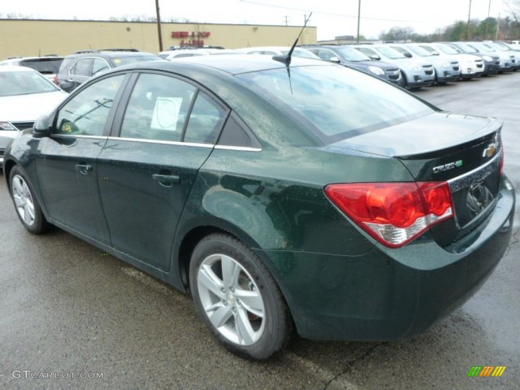 2014 Cruze Diesel - Rainforest Green Metallic / Cocoa/Light Neutral photo #3