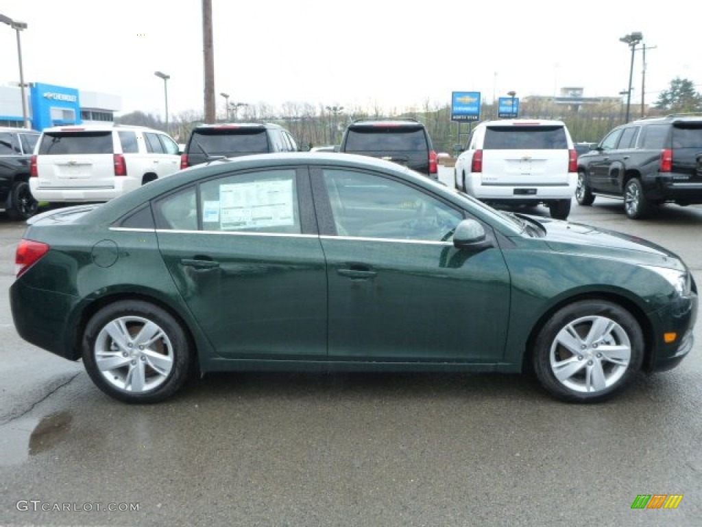 2014 Cruze Diesel - Rainforest Green Metallic / Cocoa/Light Neutral photo #6