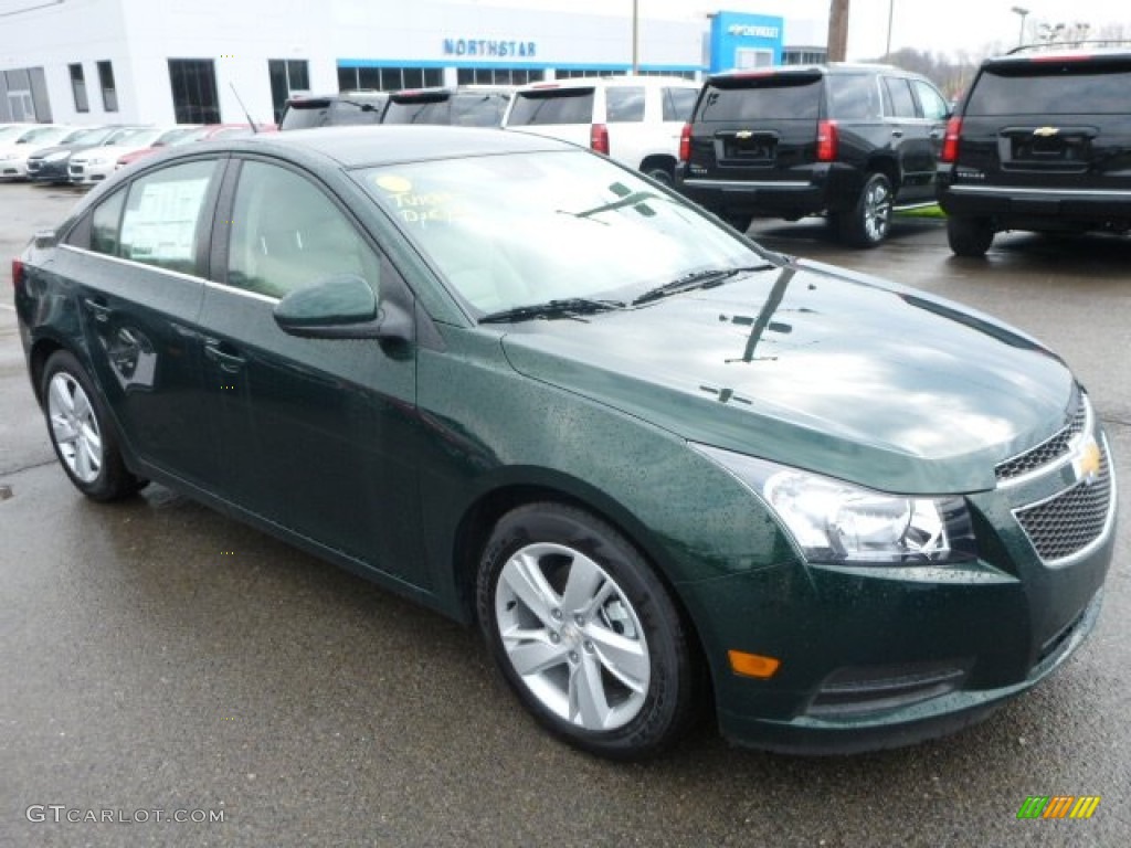 2014 Cruze Diesel - Rainforest Green Metallic / Cocoa/Light Neutral photo #7