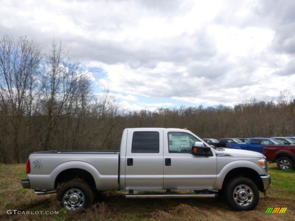 2015 F250 Super Duty XLT Crew Cab 4x4 - Ingot Silver / Steel photo #1