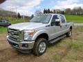 2015 Ingot Silver Ford F250 Super Duty XLT Crew Cab 4x4  photo #4