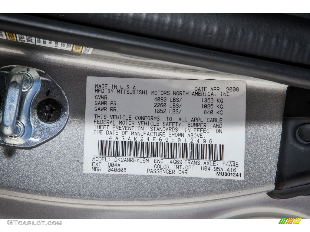 2009 Eclipse GS Coupe - Quicksilver Pearl / Dark Charcoal photo #18
