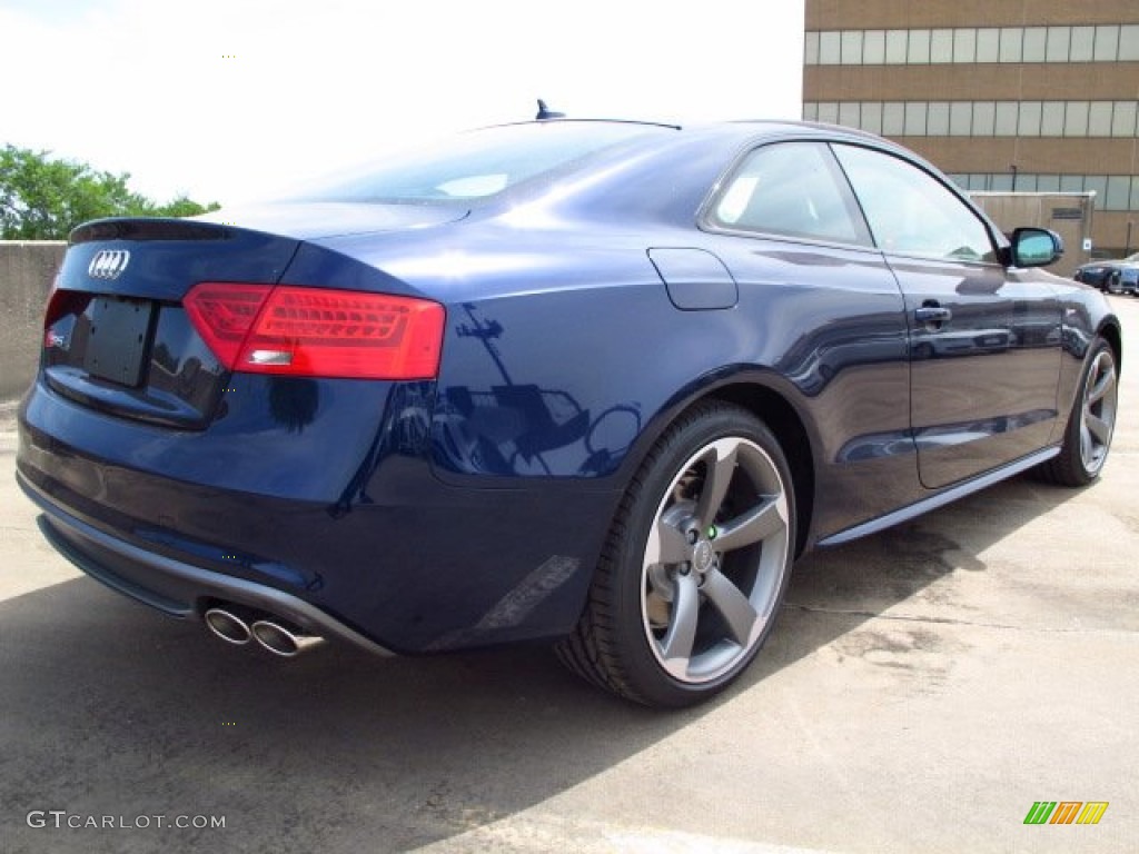 2014 S5 3.0T Premium Plus quattro Coupe - Estoril Blue Crystal / Black photo #2