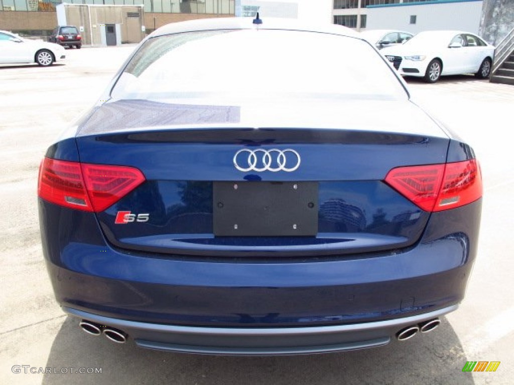 2014 S5 3.0T Premium Plus quattro Coupe - Estoril Blue Crystal / Black photo #3