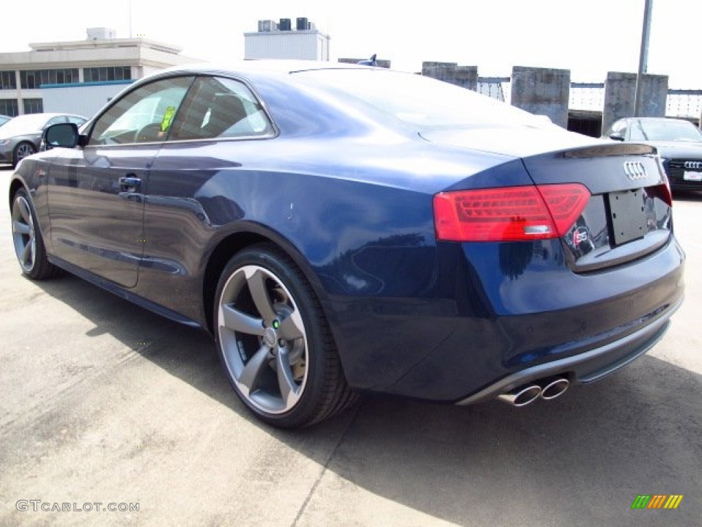 2014 S5 3.0T Premium Plus quattro Coupe - Estoril Blue Crystal / Black photo #4