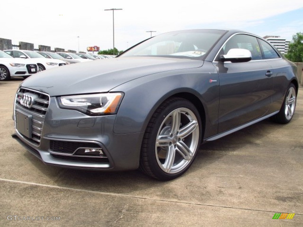 2014 S5 3.0T Premium Plus quattro Coupe - Monsoon Gray Metallic / Black photo #5