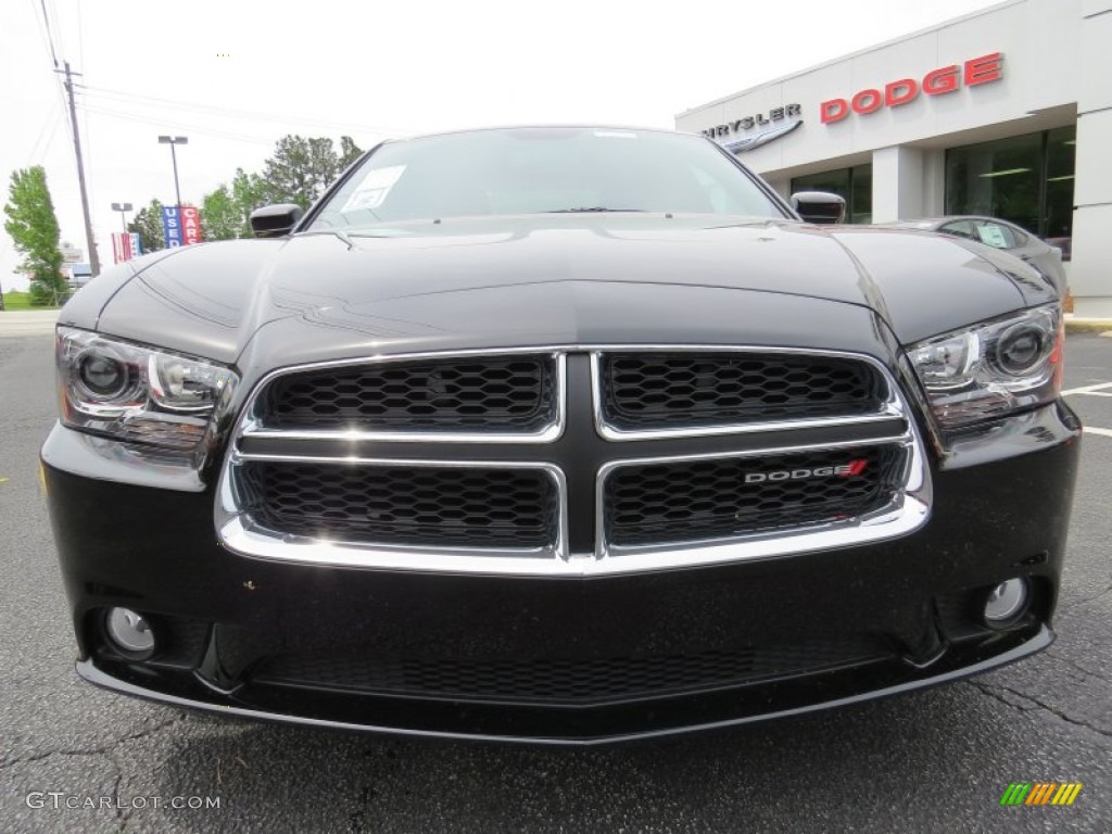2014 Charger R/T - Pitch Black / Black photo #2