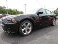 2014 Pitch Black Dodge Charger R/T  photo #3