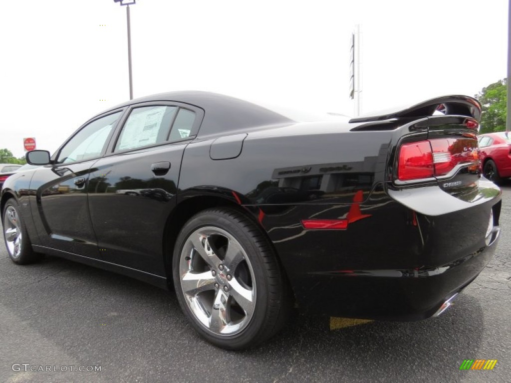 2014 Charger R/T - Pitch Black / Black photo #5