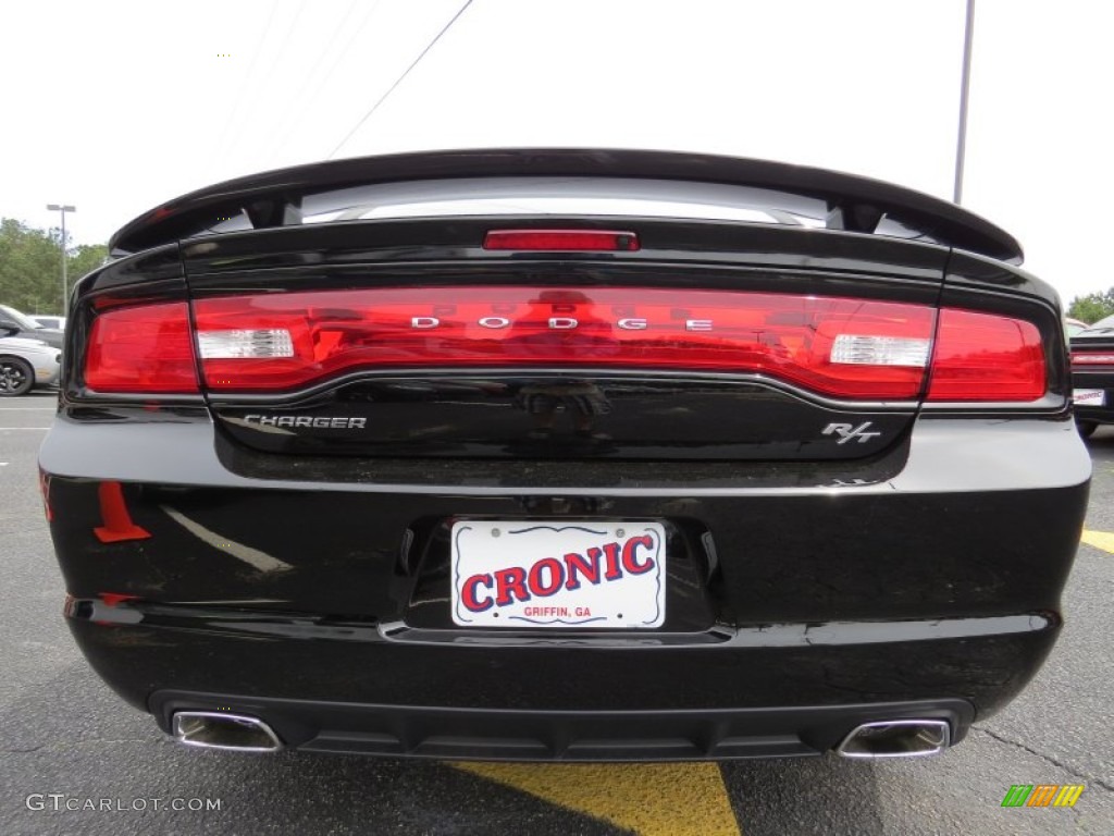 2014 Charger R/T - Pitch Black / Black photo #6