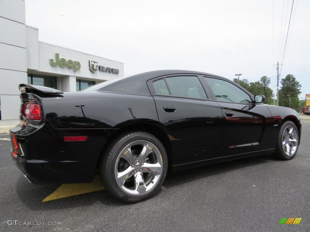 2014 Charger R/T - Pitch Black / Black photo #8