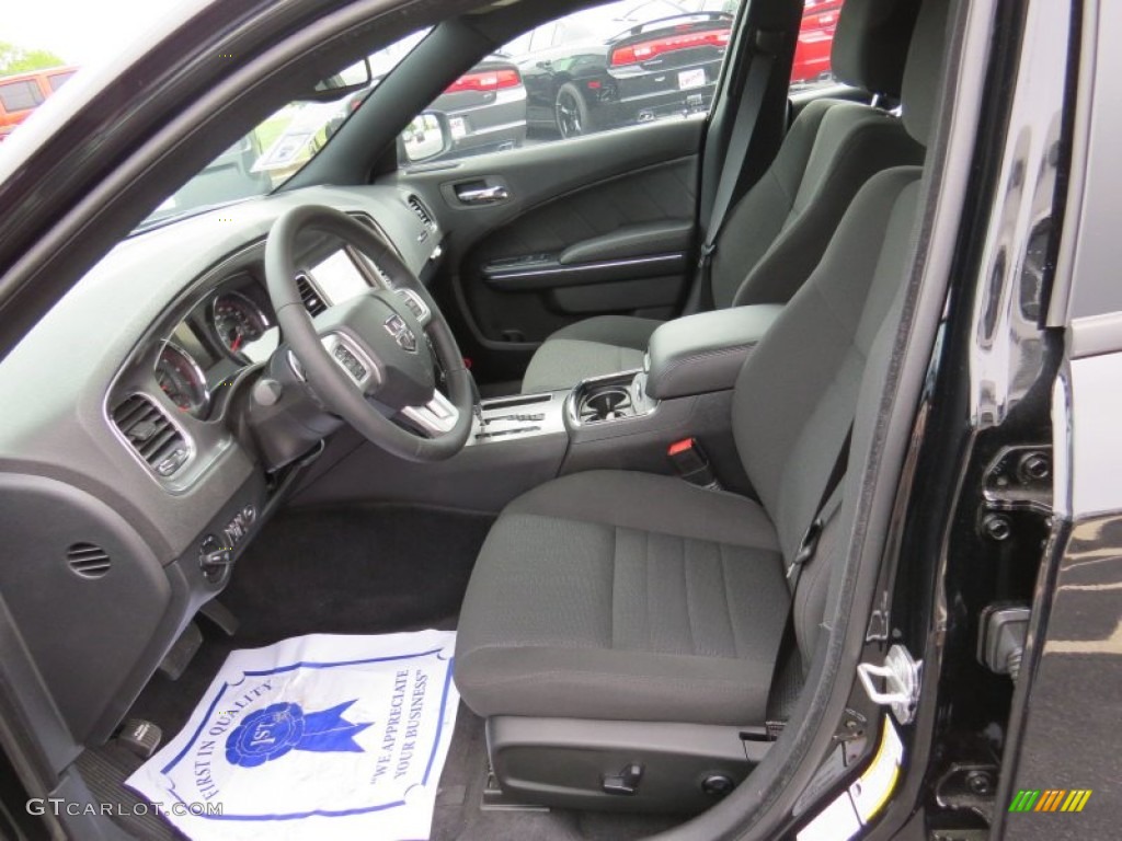 2014 Charger R/T - Pitch Black / Black photo #11