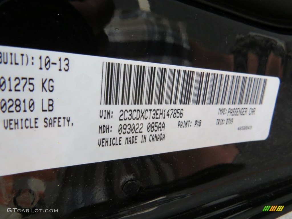 2014 Charger R/T - Pitch Black / Black photo #19