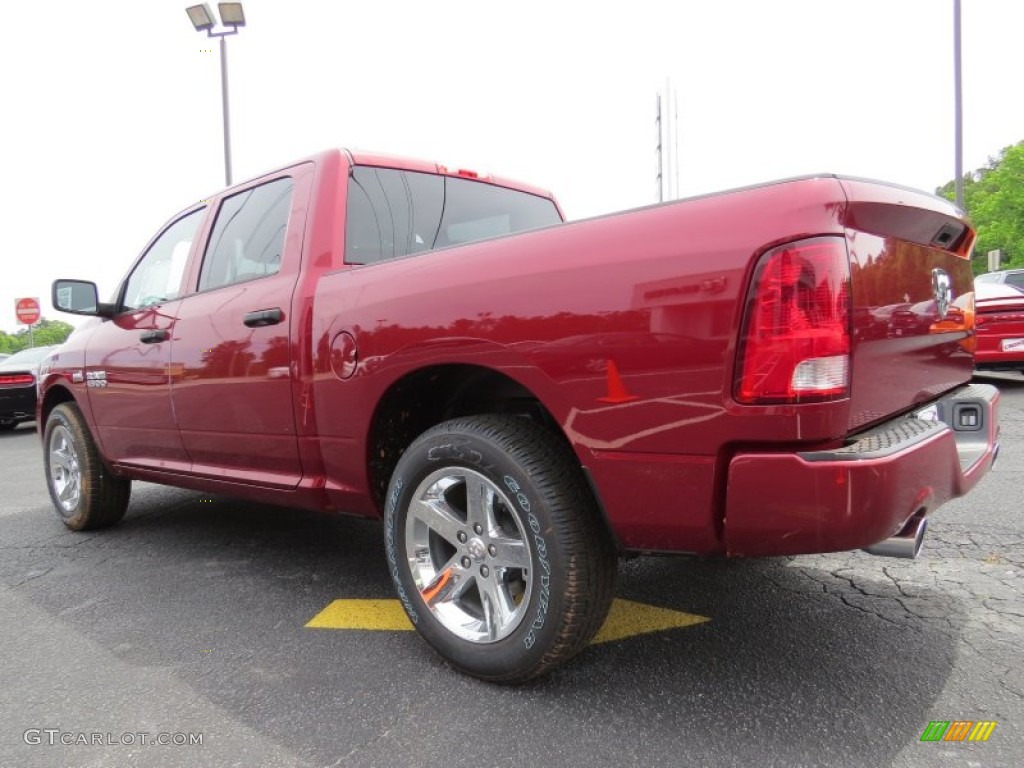 2014 1500 Express Crew Cab - Deep Cherry Red Crystal Pearl / Black/Diesel Gray photo #5