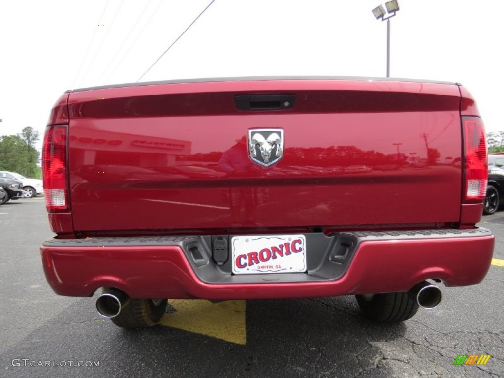 2014 1500 Express Crew Cab - Deep Cherry Red Crystal Pearl / Black/Diesel Gray photo #6