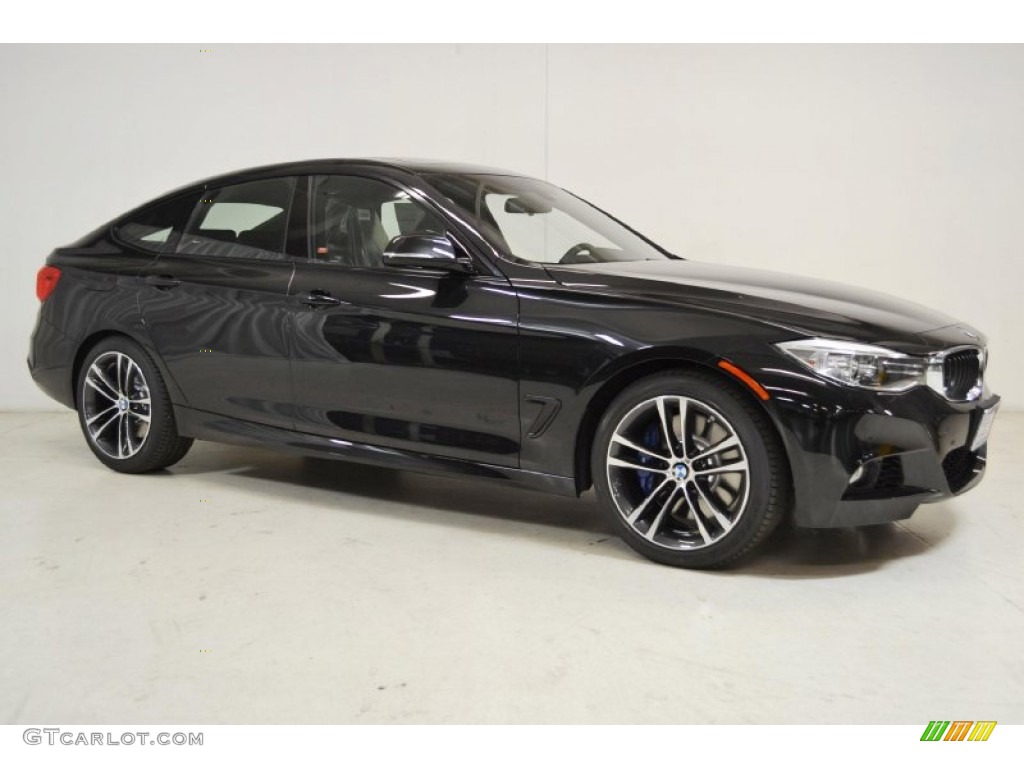 2014 3 Series 335i xDrive Gran Turismo - Black Sapphire Metallic / Black photo #2