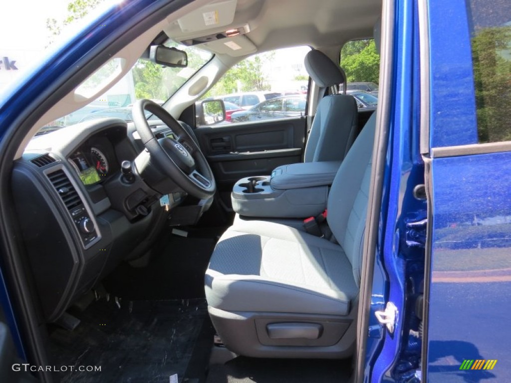 2014 1500 Tradesman Quad Cab - Blue Streak Pearl Coat / Black/Diesel Gray photo #6