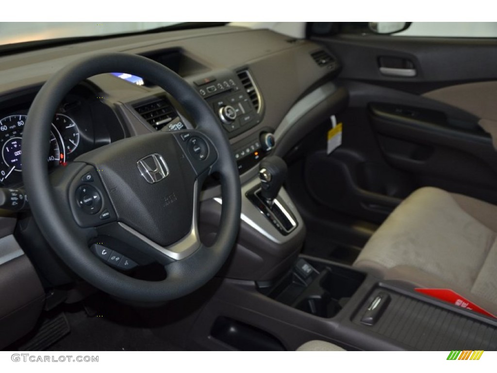 2014 CR-V EX-L - White Diamond Pearl / Beige photo #9