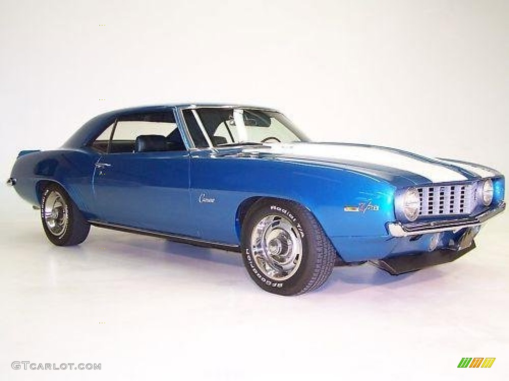 1969 Camaro Z28 Coupe - LeMans Blue / Black/Blue photo #2