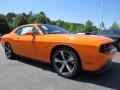 2014 Header Orange Dodge Challenger R/T Shaker Package  photo #4