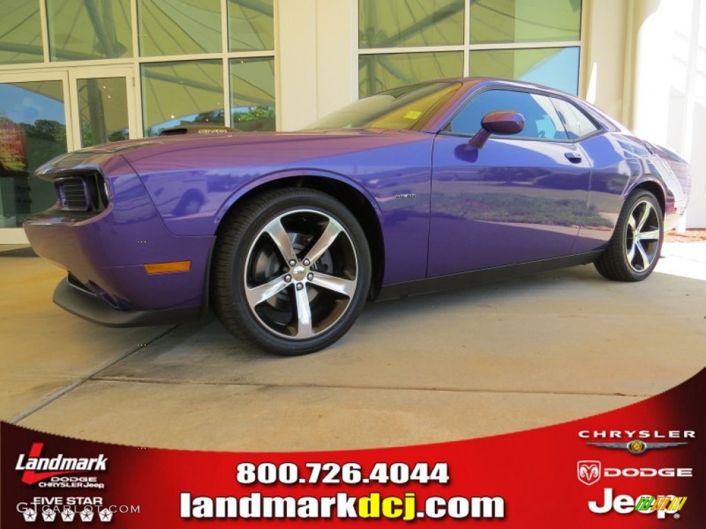 2014 Challenger R/T Shaker Package - Plum Crazy Pearl Coat / Dark Slate Gray photo #1