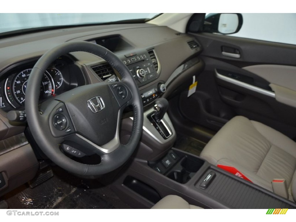 2014 CR-V EX-L AWD - Mountain Air Metallic / Beige photo #10