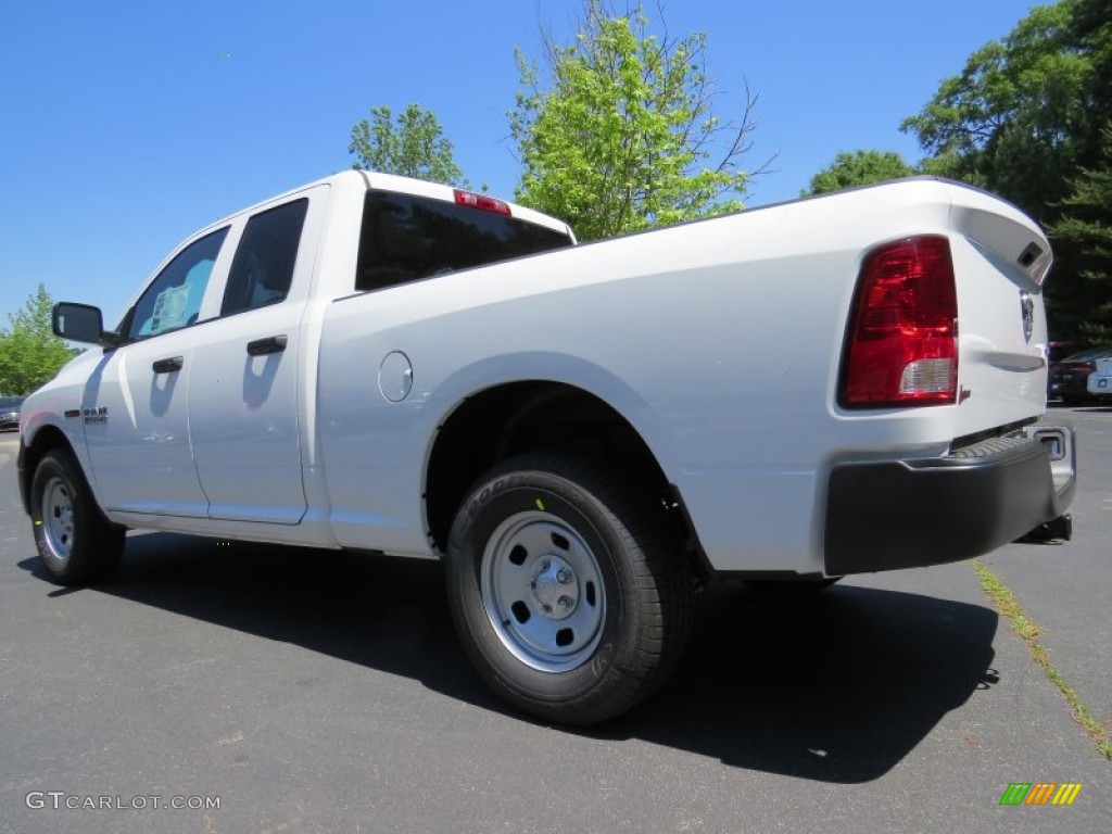 2014 1500 Tradesman Quad Cab 4x4 - Bright White / Black/Diesel Gray photo #2