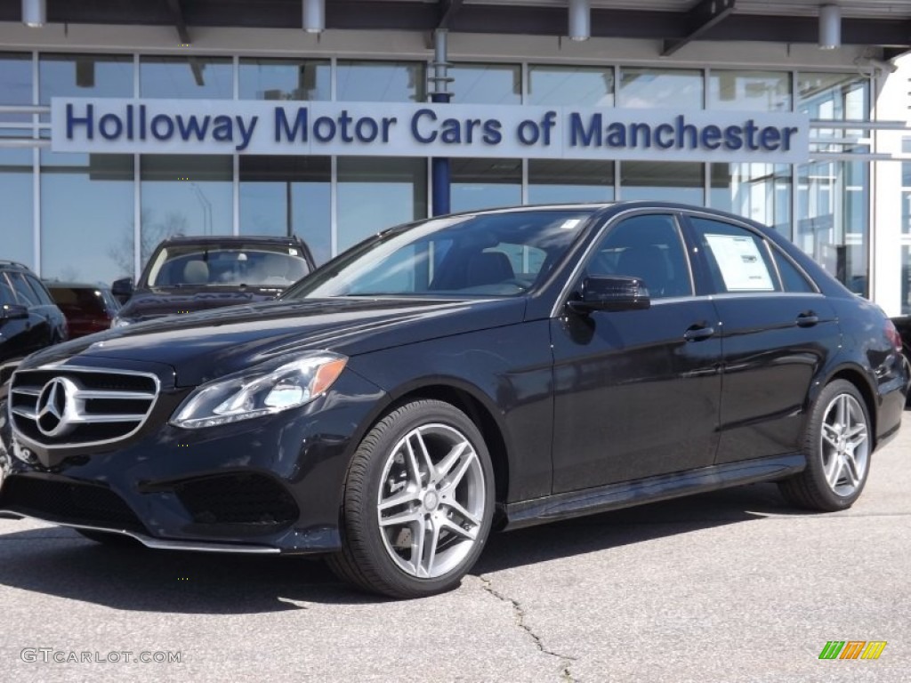 2014 E 350 4Matic Sedan - Black / Black photo #1