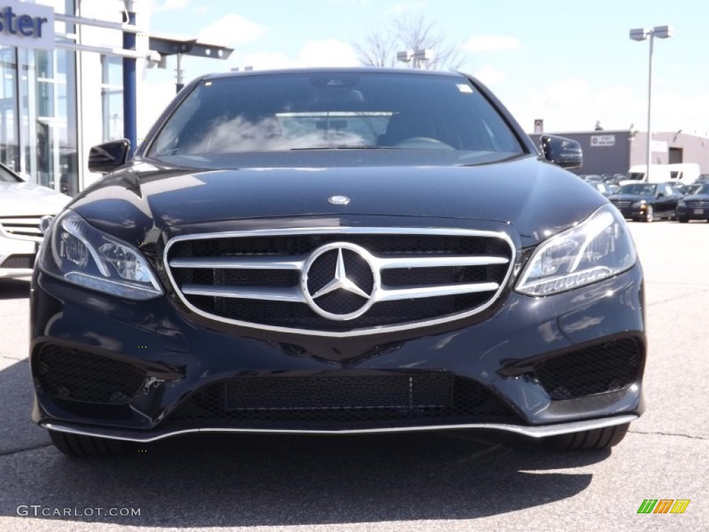 2014 E 350 4Matic Sedan - Black / Black photo #2