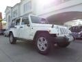 2010 Stone White Jeep Wrangler Unlimited Sahara  photo #2